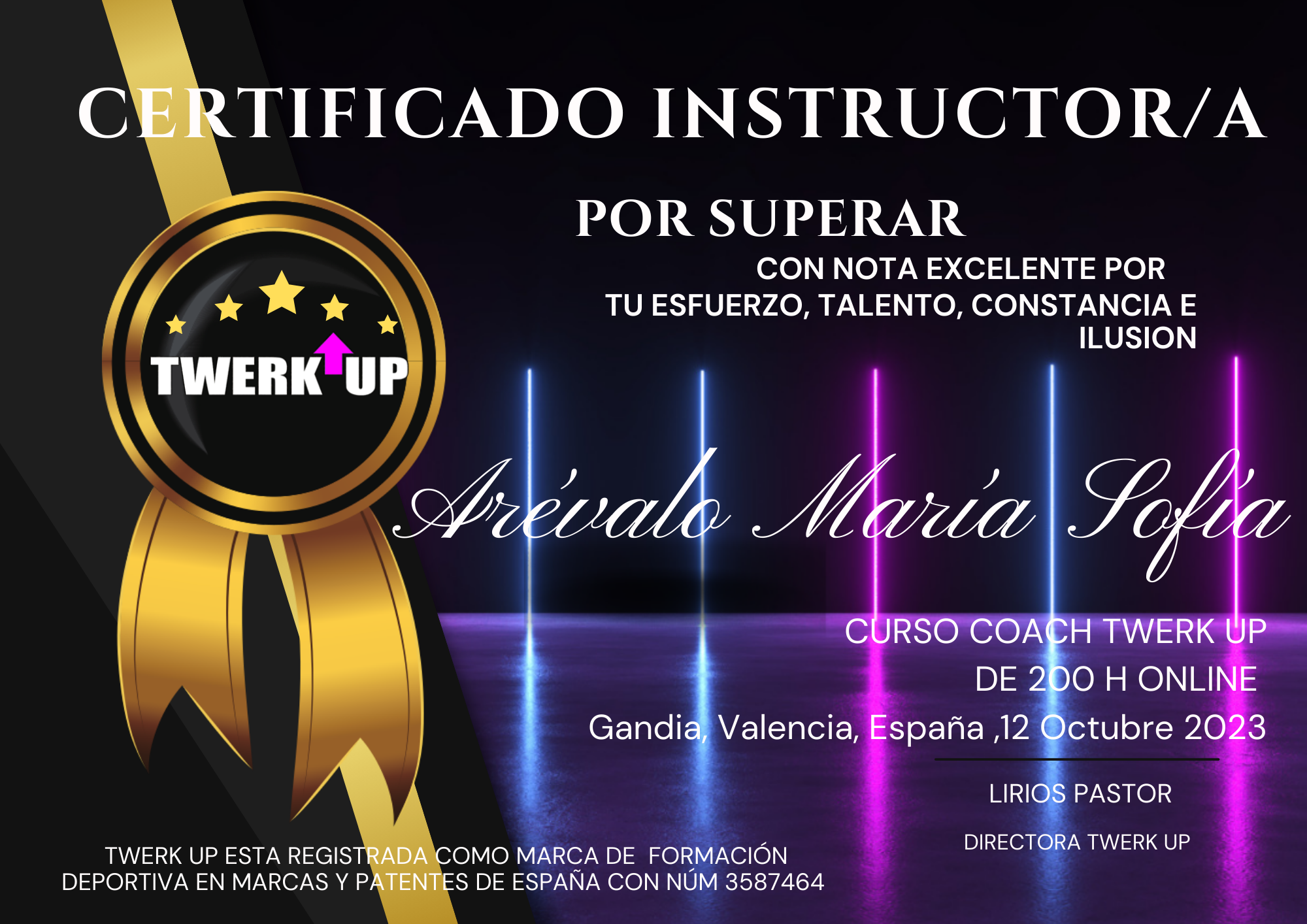 certificado twerk coach